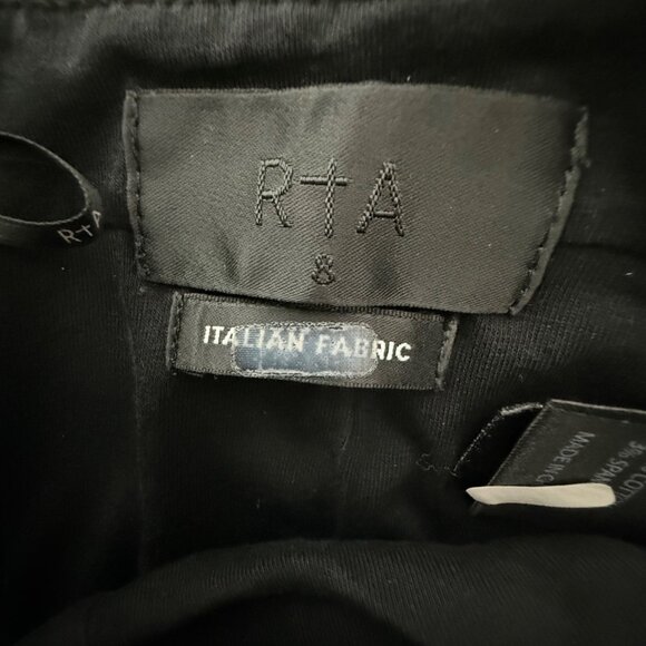 Rta Black Patent Leather Look Strapless Corset Top With Italian Fabric, S - Picture 4 of 10